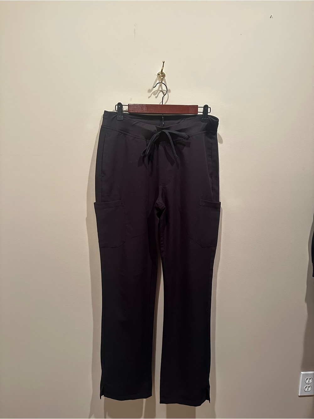 Mandala Black Scrub Pants Size Small